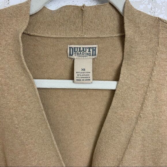 Duluth Trading Co. Long Striped Cardigan F13 - Picture 4 of 6